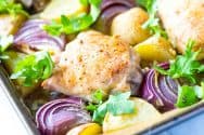 Easy Sheet Pan Chicken Thighs