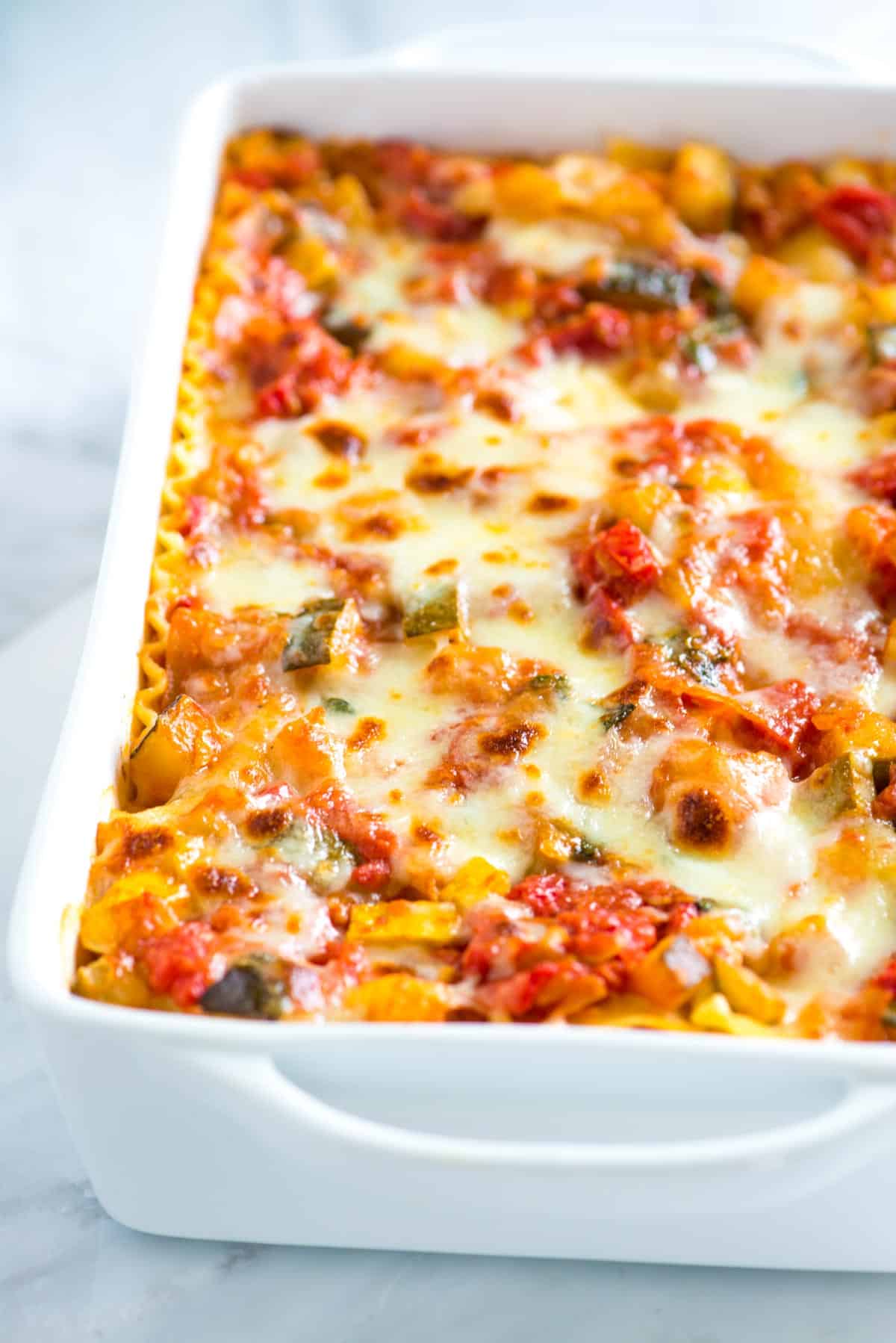 Homemade vegetable lasagna
