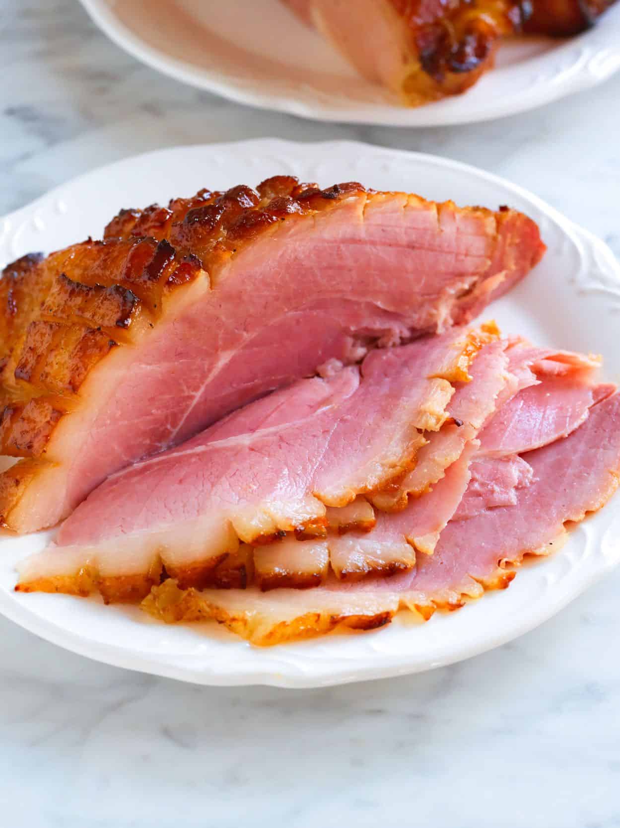 Brown Sugar Honey Glazed Baked Ham