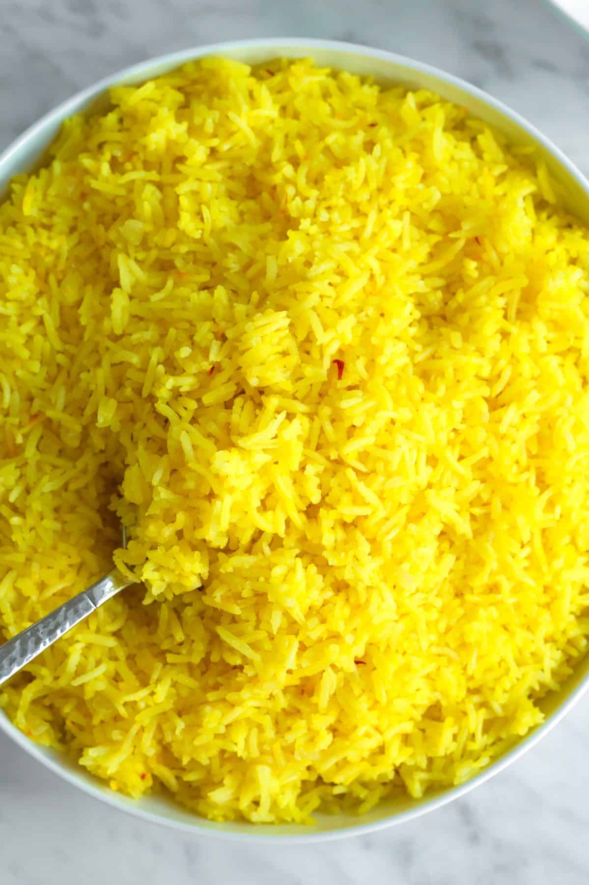 Fluffy Saffron Rice
