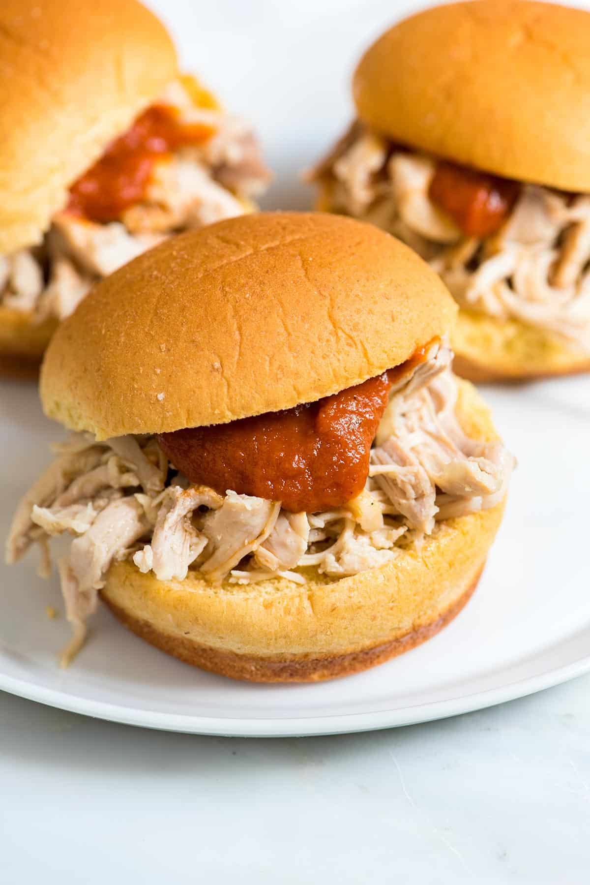 Shredded Chicken sandwiches